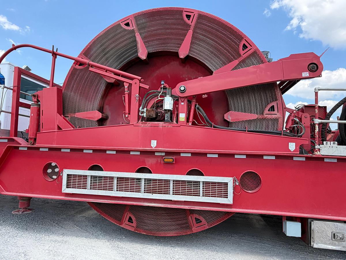 Used 2019 Hydra Rig 2-3/8” 14ft6in wide Coil Tubing Reel Trailer