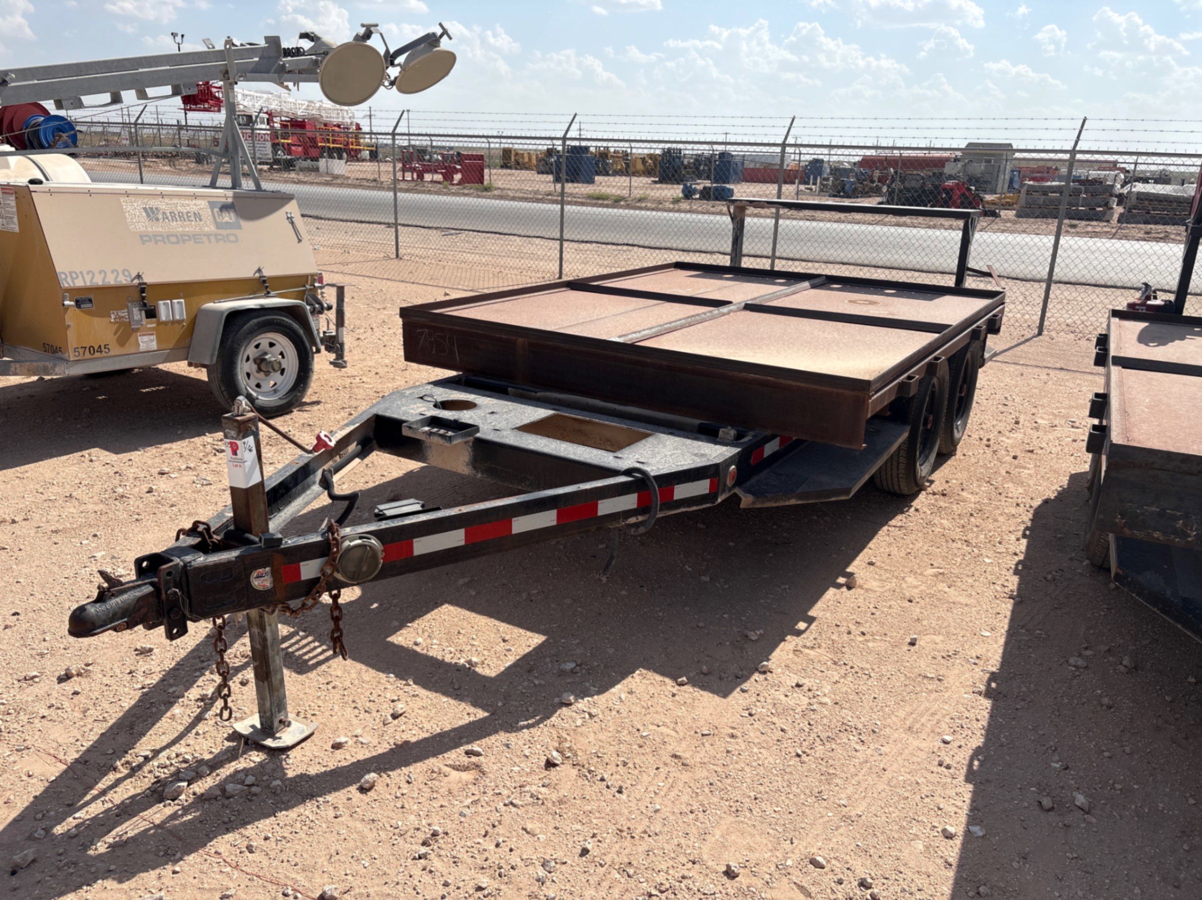 Used 2018 SAGE OIL VAC 12’ X 89” T/A BUMPER PULL TOTE TRANSPORT TRAILER