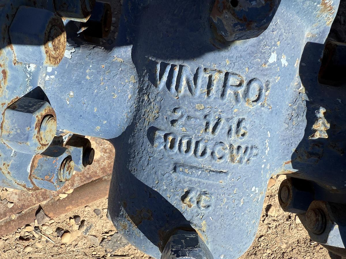 Used (2) 7-1/16 WELLHEAD MUD CROSSES W/ (2) VINTROL 2-1/16 5K WP GATE VALVES & TRANSPORT SKID
