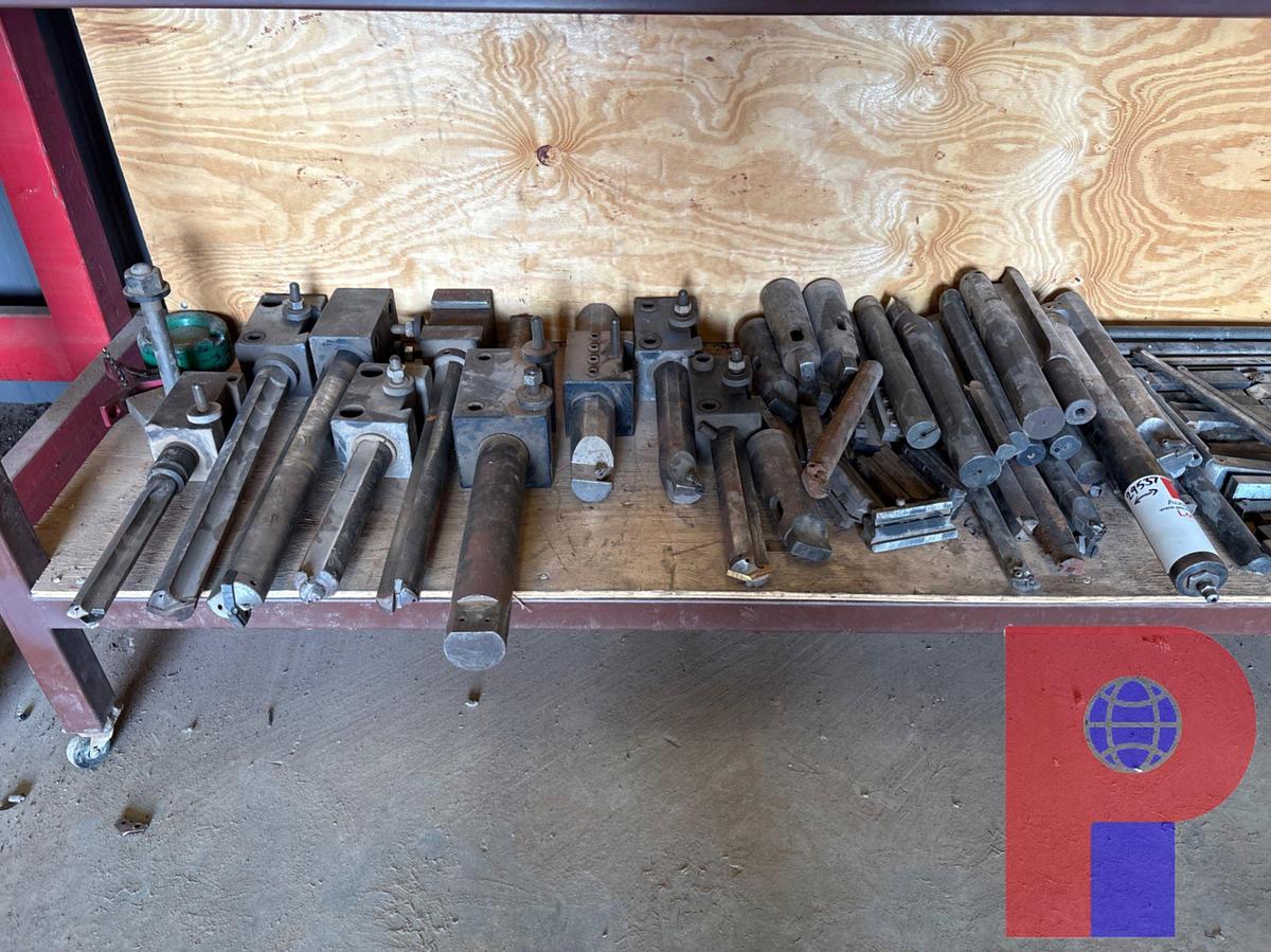 Used LOT OF ASSORTED SIZE TOOL HOLDERS & BORING BARS FOR LATHE