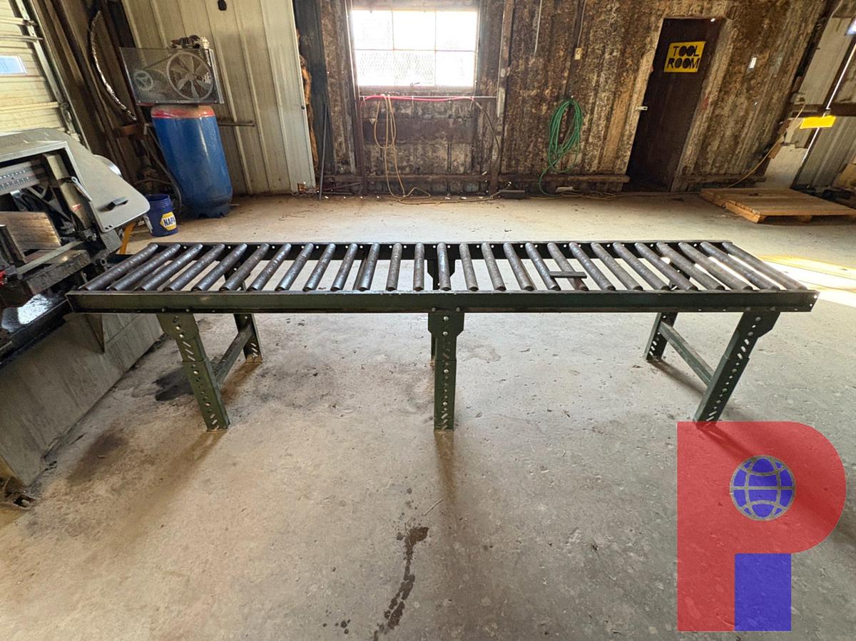 Used JET 12” X 20” SEMIAUTOMATIC MITERING HORIZONTAL BAND SAW W/ (2) ROLLER TABLES