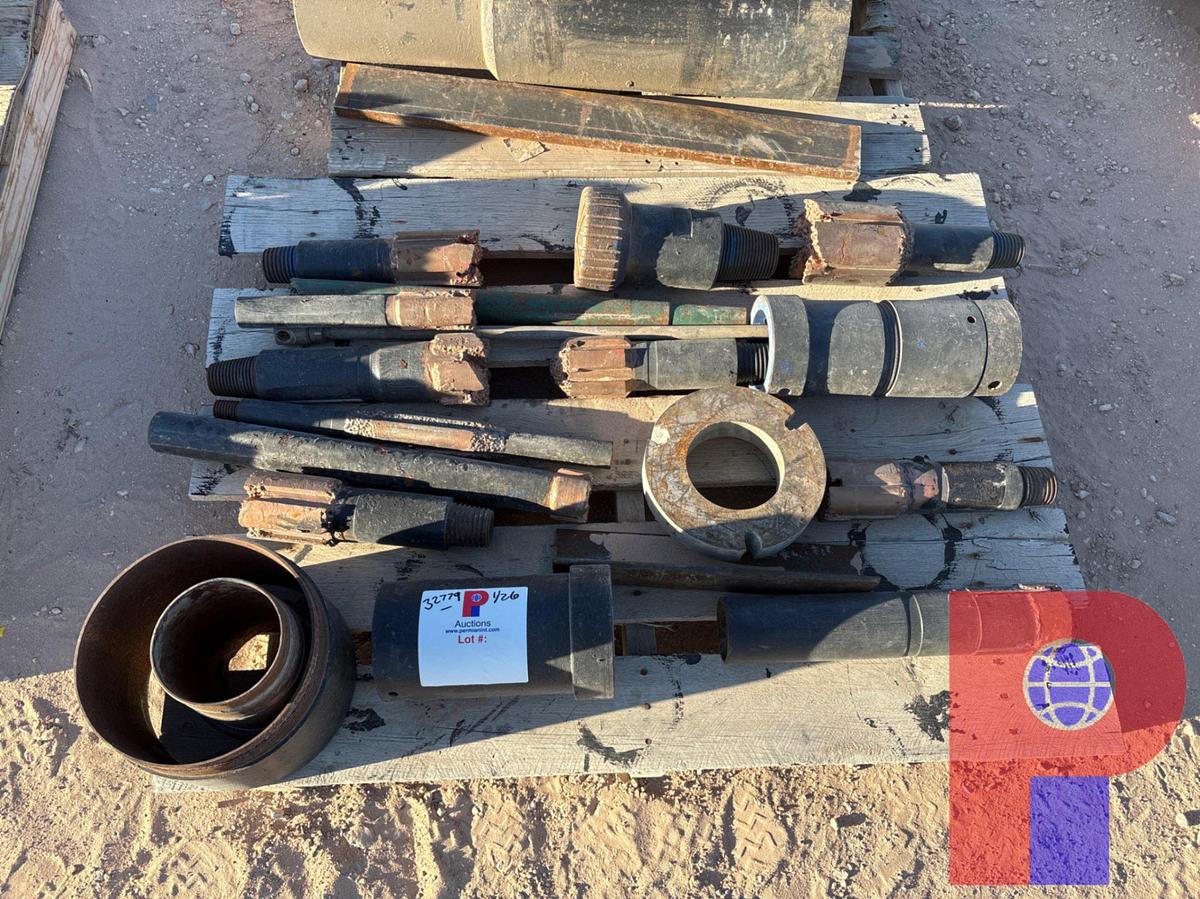 Used Pallet w/ (11) assorted mills & assorted thread protectors