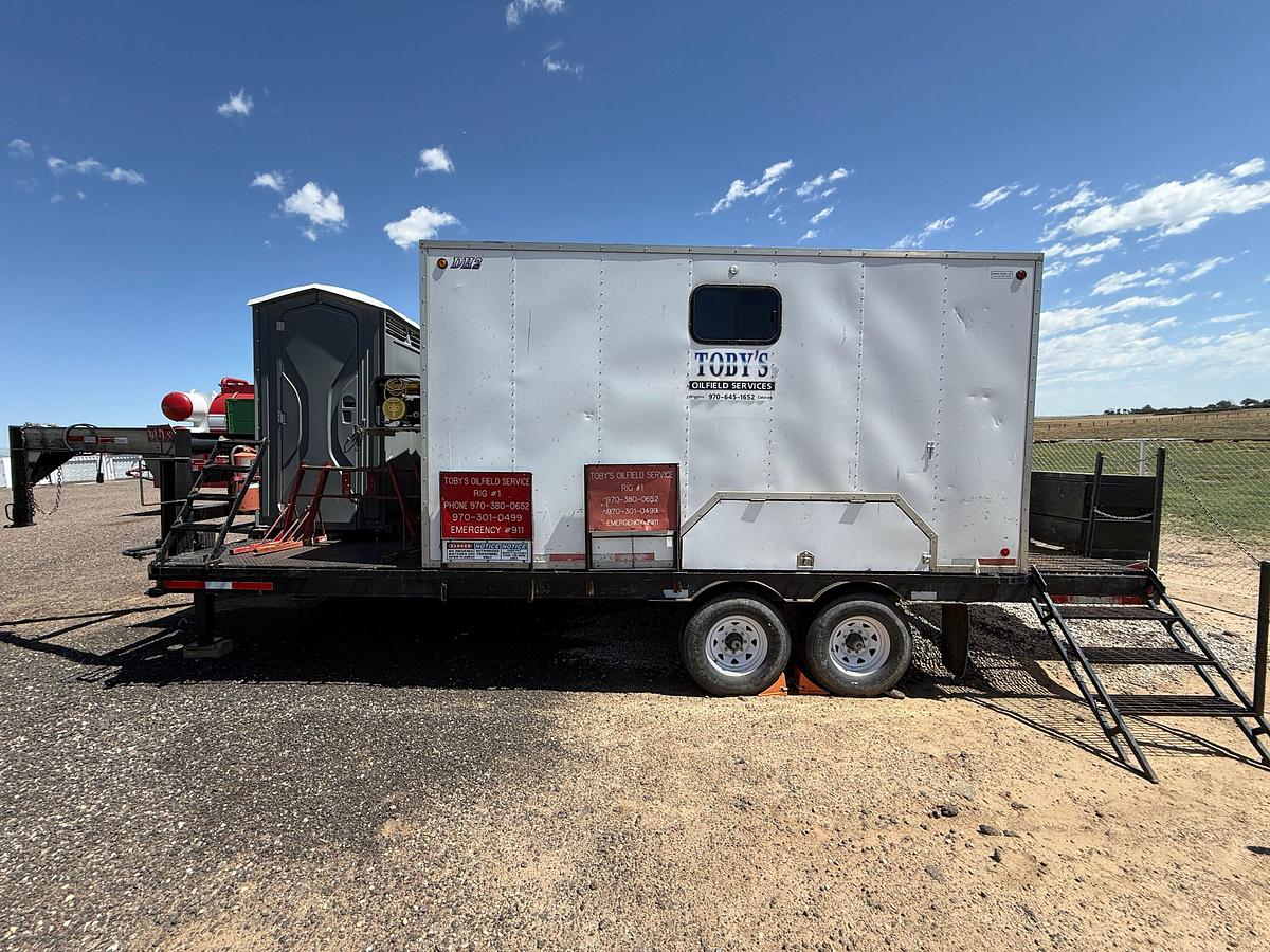 Used 2000 CRKG 24’x102” T/A PORTA-POTTY DOGHOUSE GOOSENECK TRAILER