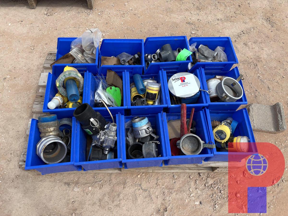 Used (2) PALLETS OF 1” HOSE & ASSORTED SIZE HOSE FITTINGS