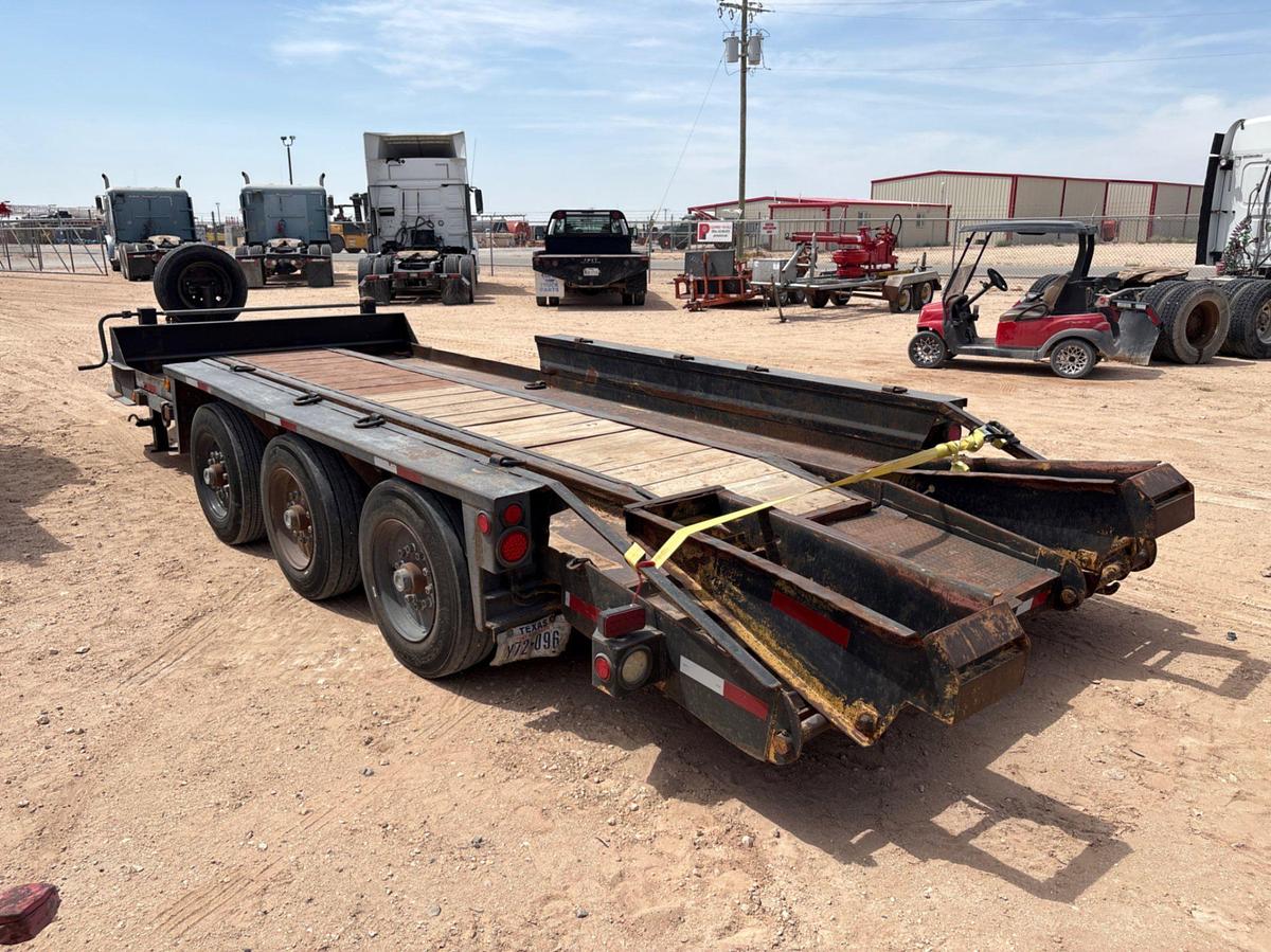 Used 2008 BELSHE 21’ X 90” 3-AXLE BUMPER PULL EQUIPMENT TRAILER