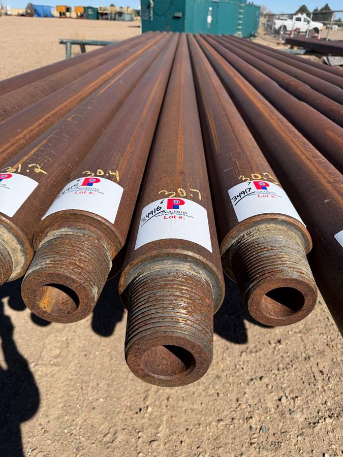 Used 6-1/4" OD X 2-1/4" ID X 30.7' L SGL. RECESS SLICK DRILL COLLAR W/ 4-1/2" XH CONN.