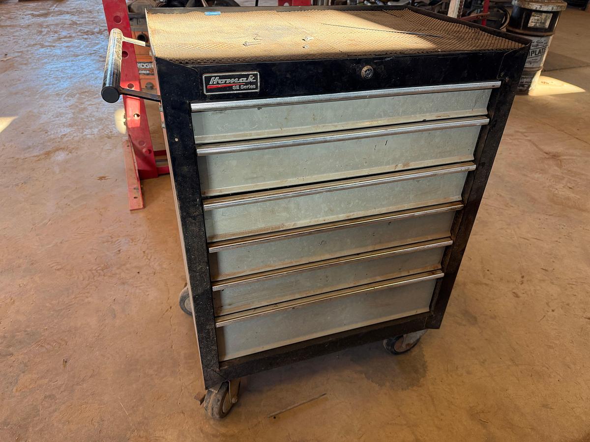 Used HOMACK SE SERIES 6-DRAWER ROLLING TOOLBOX W/ CONTENTS