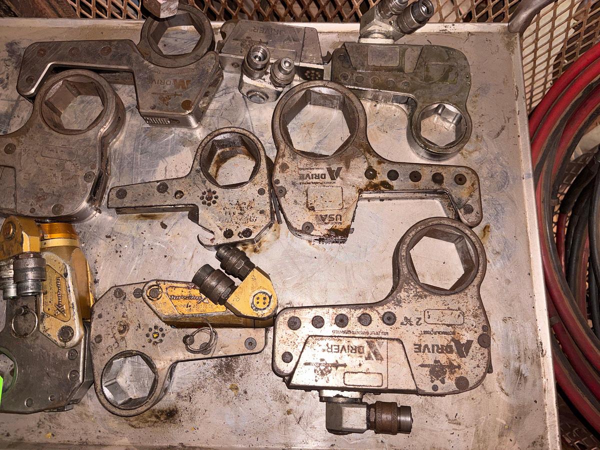 Used Set of (9) norwolf A-drive hydraulic torque wrenches