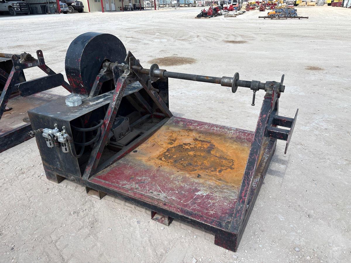 Used (3) 6’ x 5’ pneumatic powered wireline spooling skids