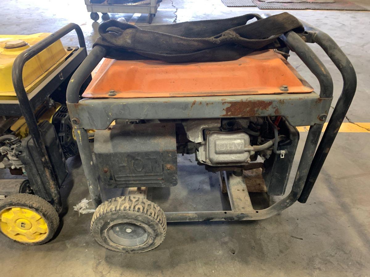 Used Generac GP 6500, and Champion Gobal Power Gas Generators