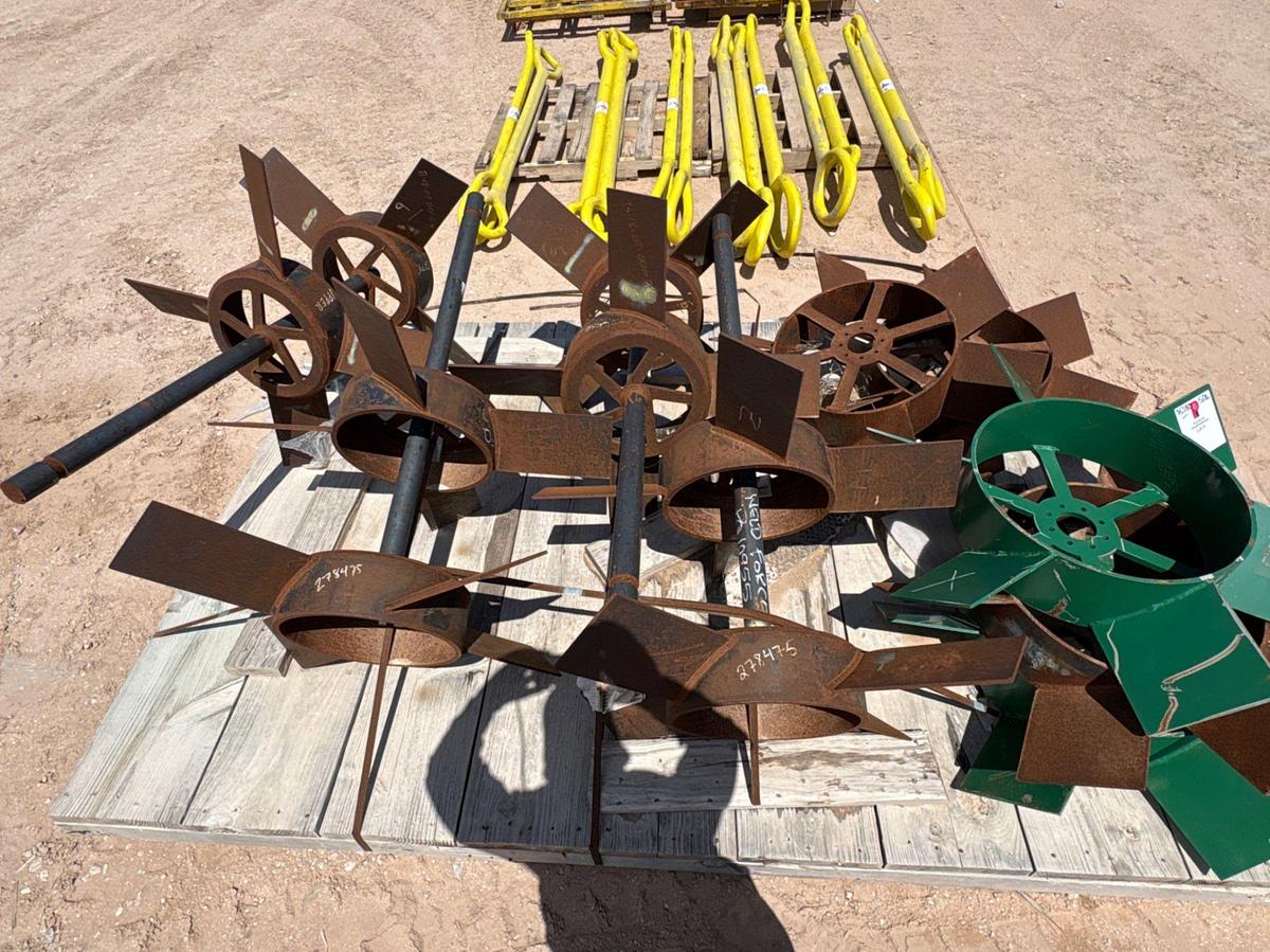 Used Lot of assorted 35” & 36”DIA mixing agitators