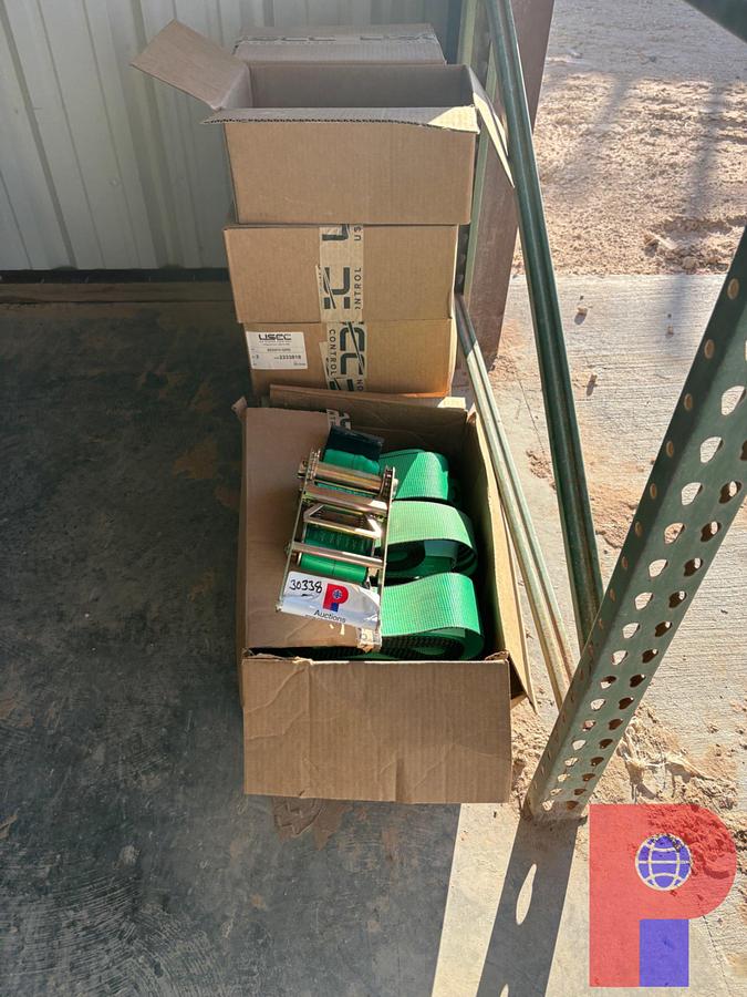Used (8) BOXES OF UNUSED USCC 4” RATCHETS AND STRAPS