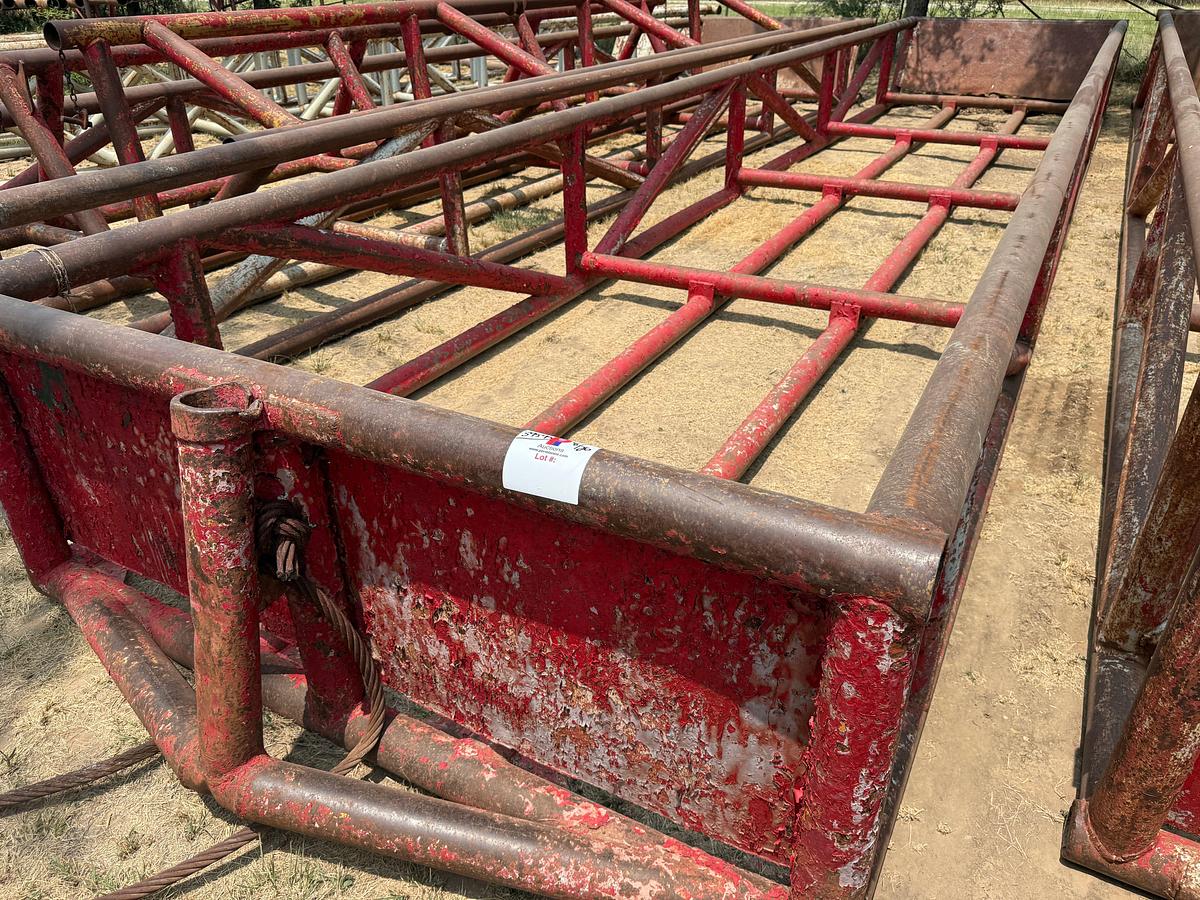 Used 40’L x 8’W x 3’H SKIDDED PIPE TUB