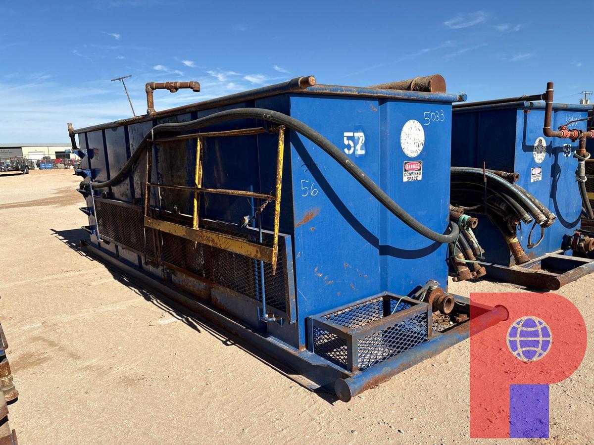 Used 18’ x 6’ x 6’ open top fluid tank