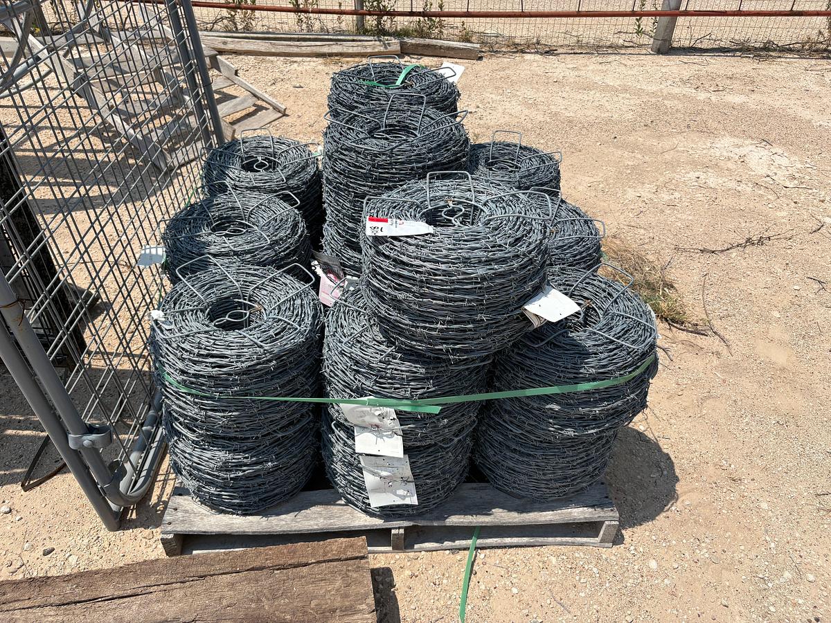 Used (21) unused rolls of stay-tuff barbed wire