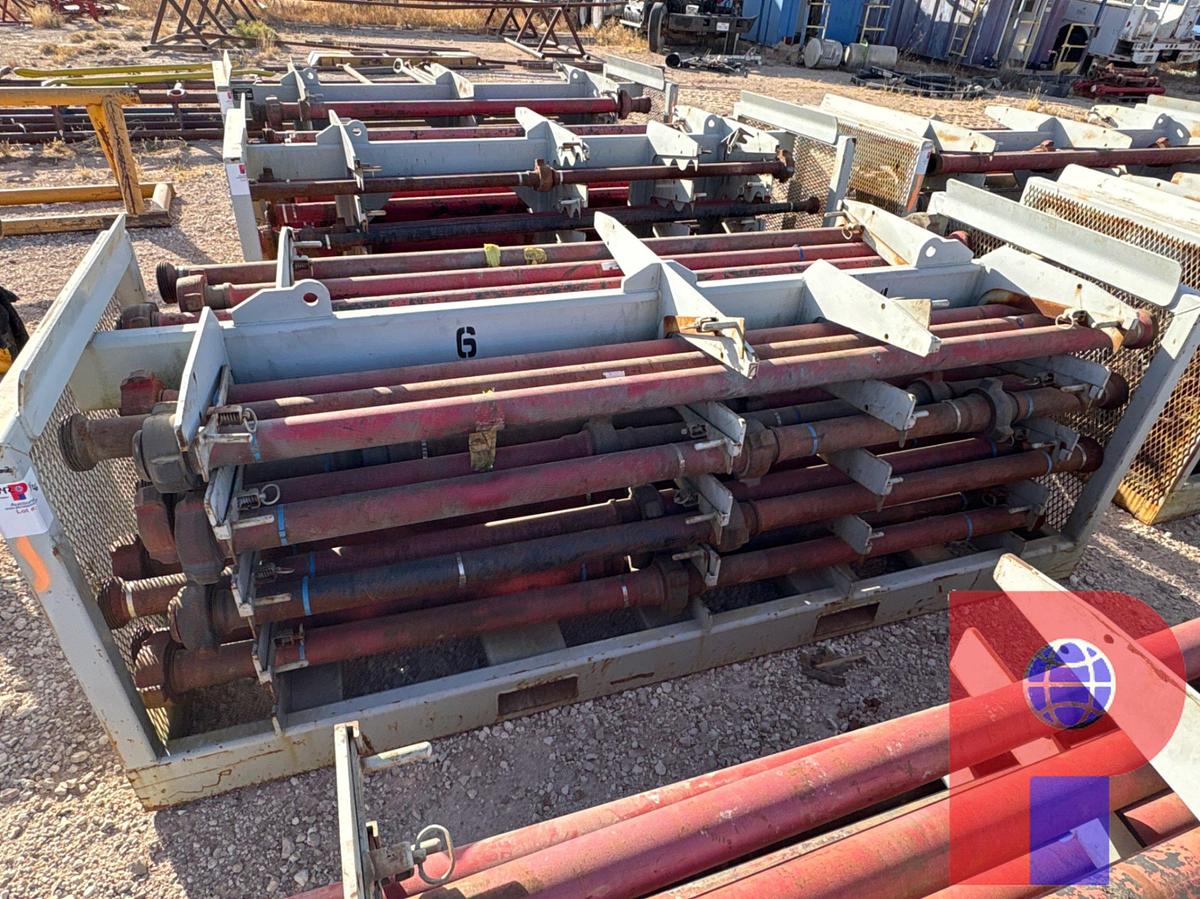 Used (46) JTS OF 3” 1502 FLOW IRON, 3’ - 10’L W/ TRANSPORT RACK