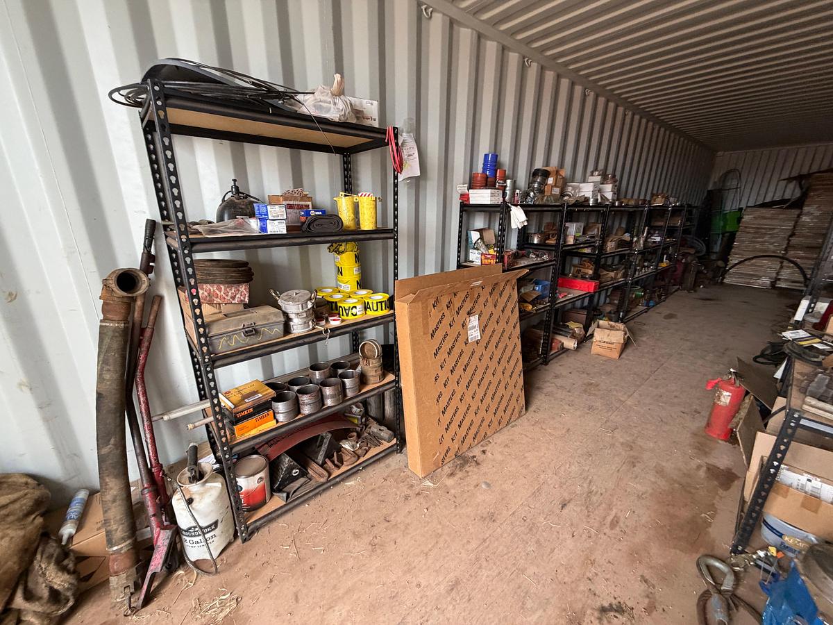 Used 40' HIGH CUBE SEA CONTAINER FULL OF WELL SERVICE RELATED PARTS & SUPPLIES