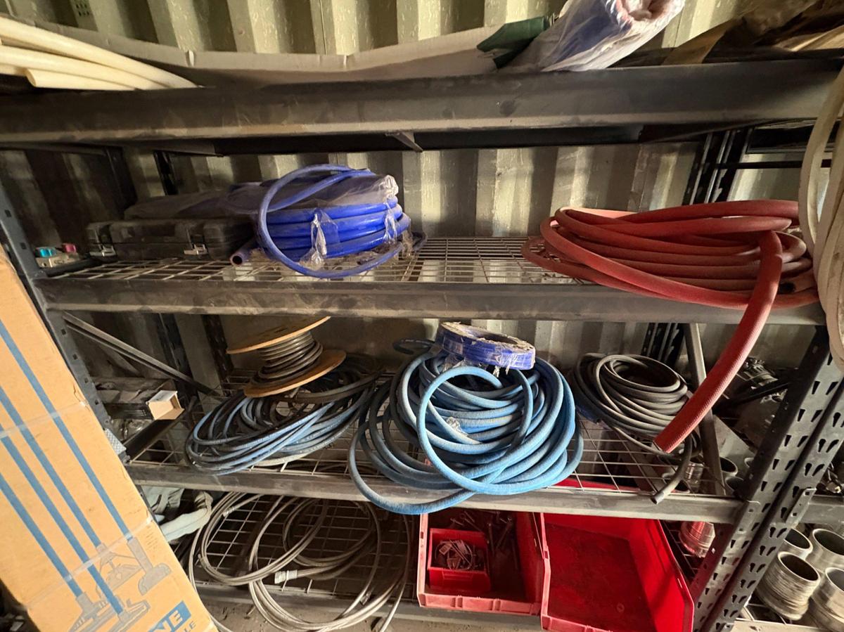 Used Entire contents of parts container