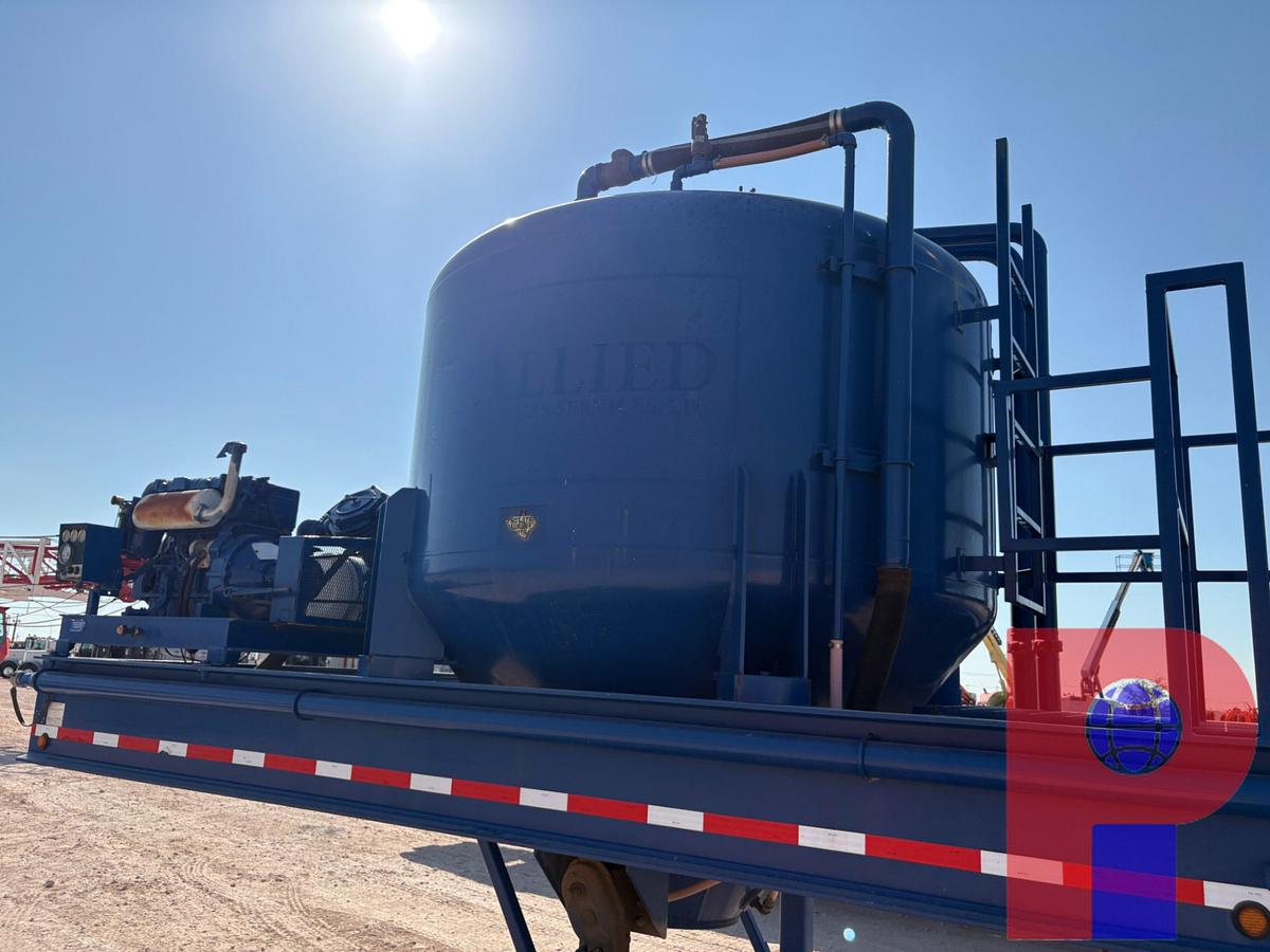 Used 2012 WADSWORTH  34’ X 8’ 660 2-POD T/A DRY BULK TANK TRAILER