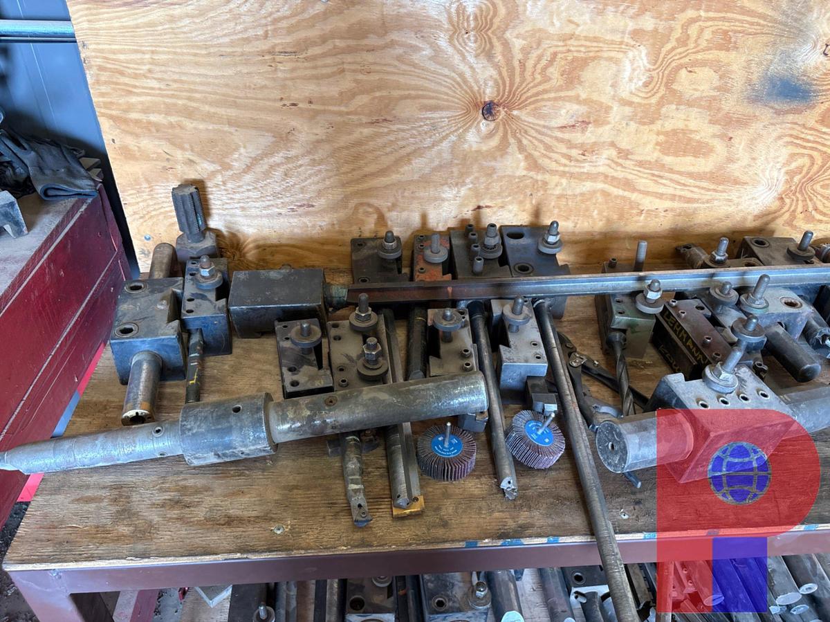 Used LOT OF ASSORTED SIZE TOOL HOLDERS & BORING BARS FOR LATHE