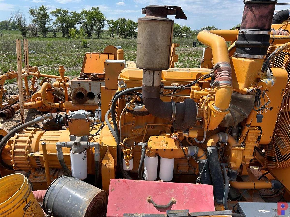 Used NATIONAL OILWELL JWS-340 TRIPLEX WELL SERVICE PUMP P/B DETROIT 60 SERIES W/ ALLISON TRANS.