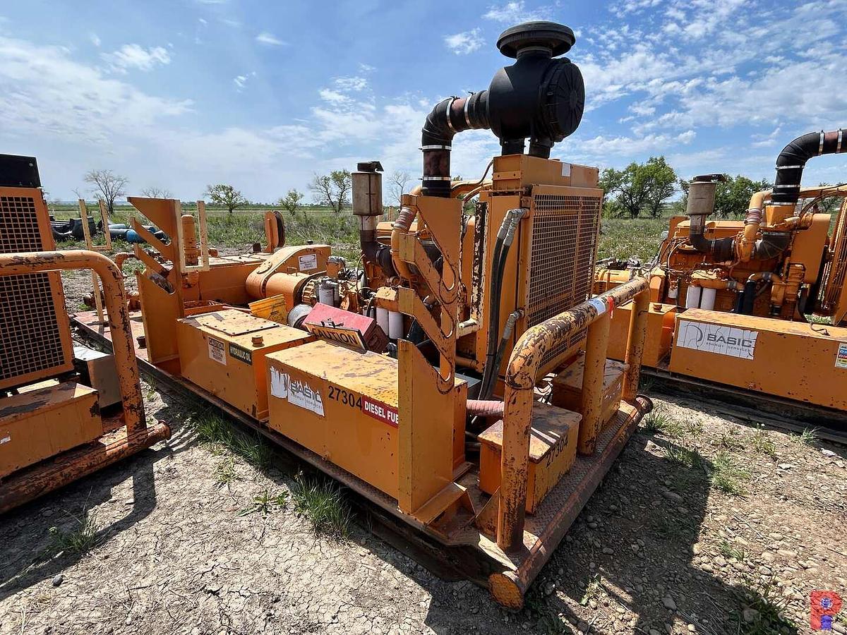 Used NATIONAL OILWELL JWS-340 TRIPLEX WELL SERVICE PUMP P/B DETROIT 60 SERIES W/ ALLISON TRANS.