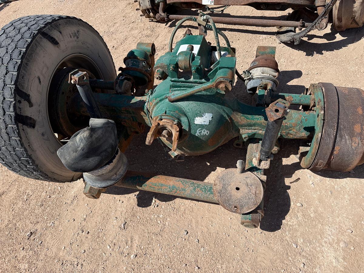 Used ROCKWELL RP23160 23K LBS 4.30 RATIO FRONT REAR DIFF & BANJO HSG W/ HUBS, DRUMS & TIRE WHEEL