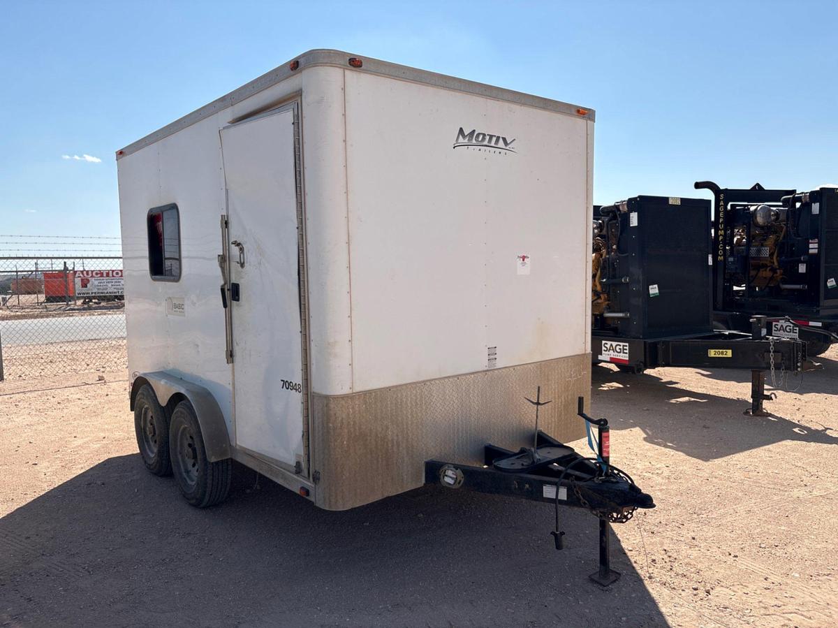 Used 2012 ATC TRAILERS 12’ X 7.5’ T/A BUMPER PULL DOGHOUSE TRAILER