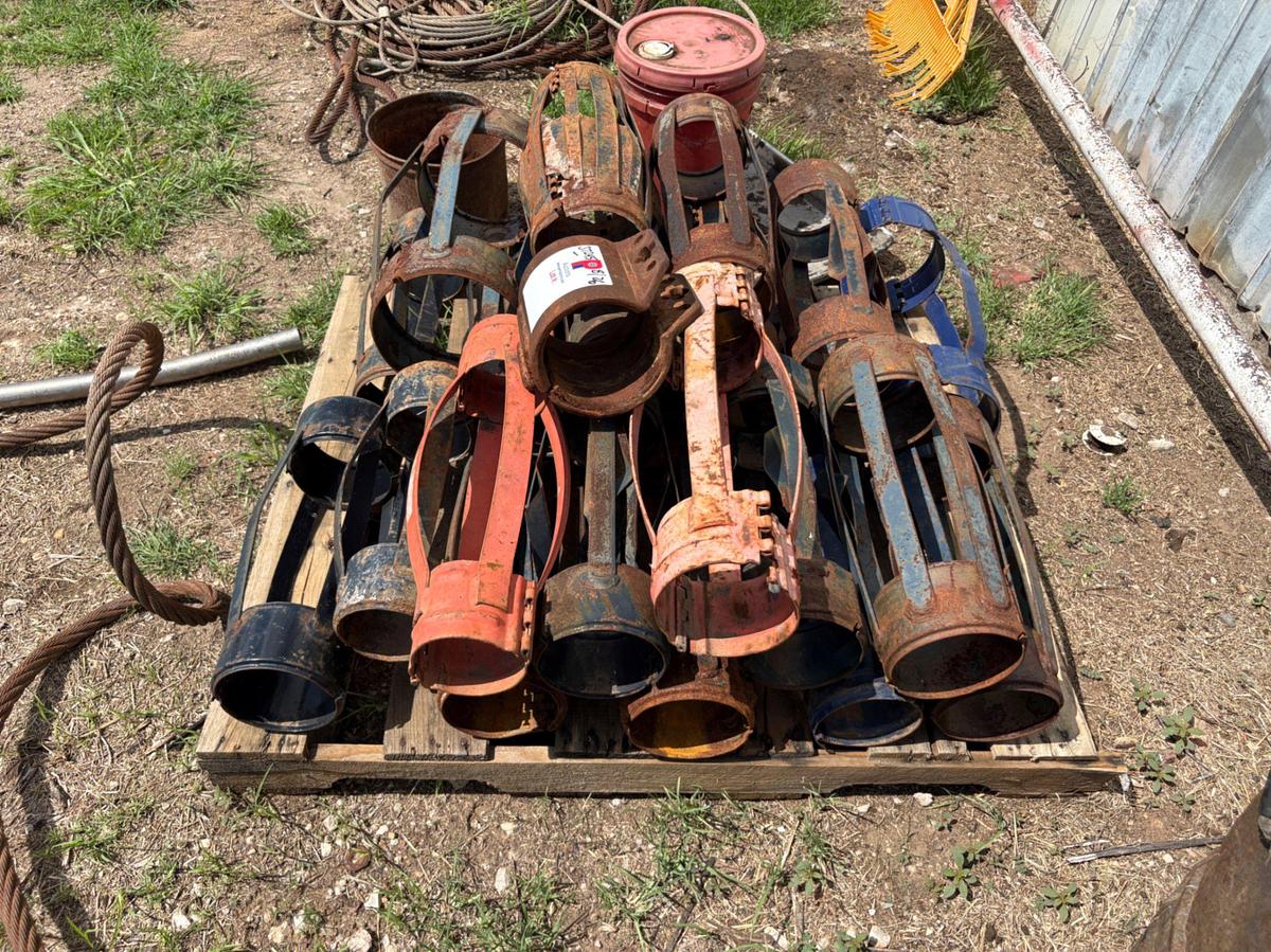 Used Pallet of (22) assorted size pipe stabilizers