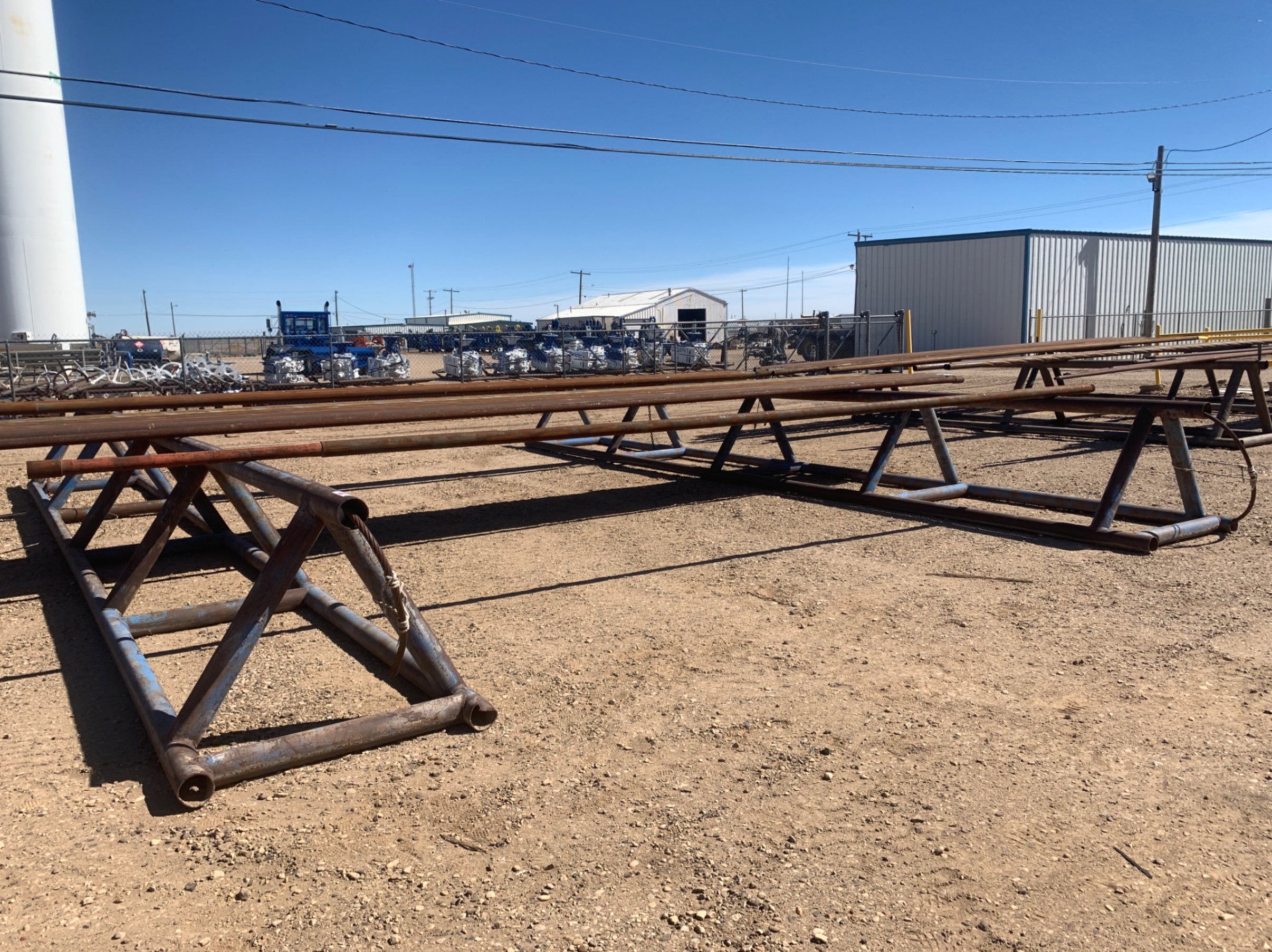Used (2x$) 30’ x 38” x 4 1/2” Triangle Pipe Racks