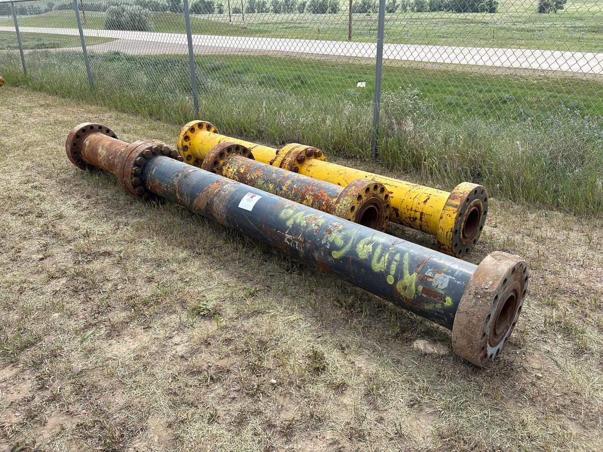 Used (5) 7-1/16” spacer spools, 4’L to 10’L