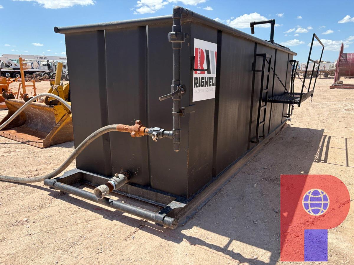 Used 20’ X 6’ X 6’ OPEN TOP FLUID TANK