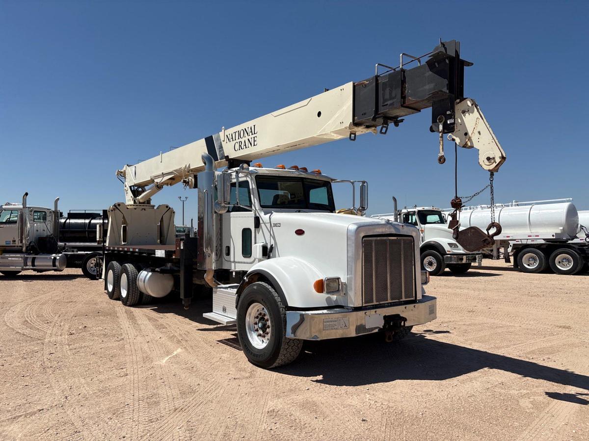 Used 2010 PETERBILT 367 T/A DAYCAB 26-TON CRANE TRUCK