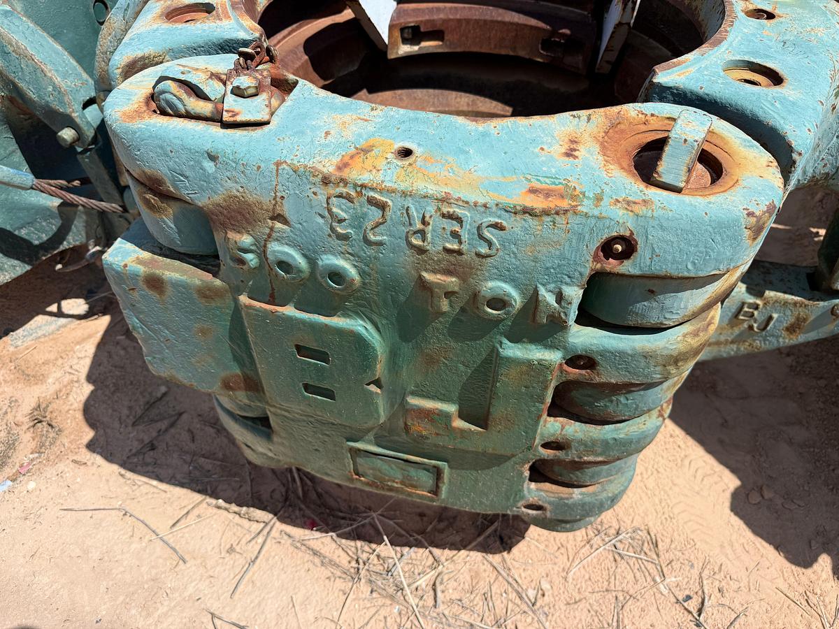 Used LOT W/ (3) BJ 500-TON SLIP TYPE SPIDER CASING ELEVATORS