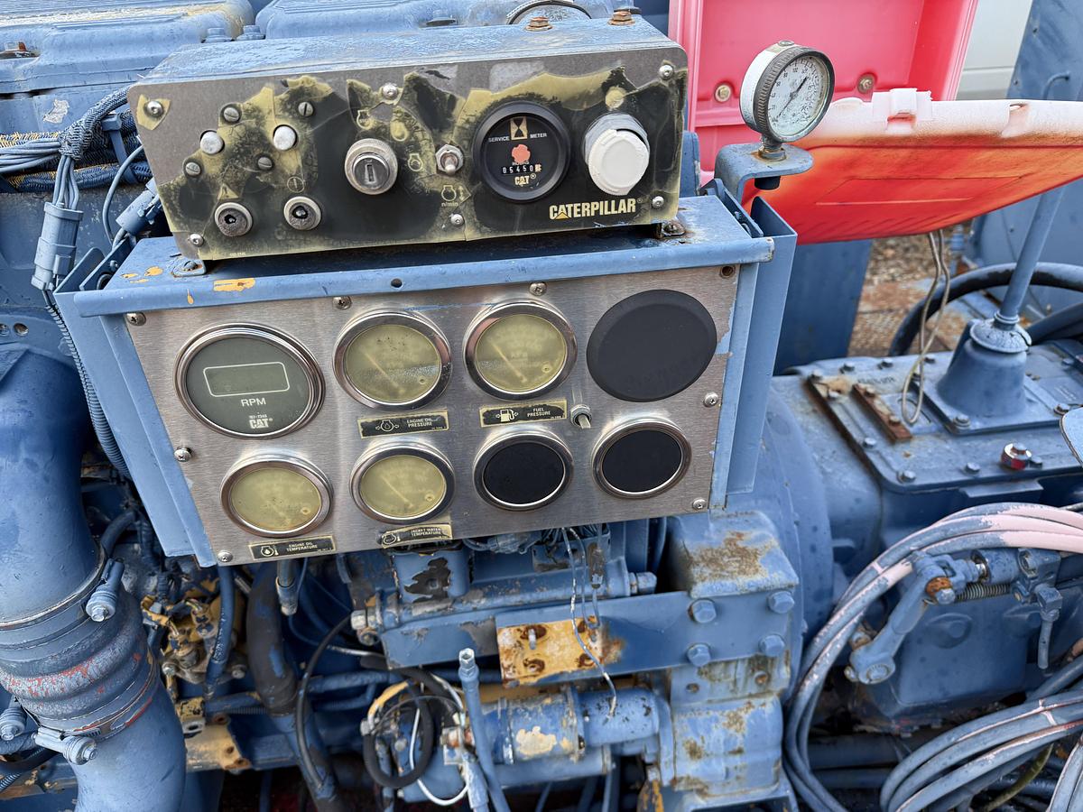 Used KERR T60WS 600 HP TRIPLEX WELL SERVICE PUMP SKIDDED P/B CATERPILLAR C15