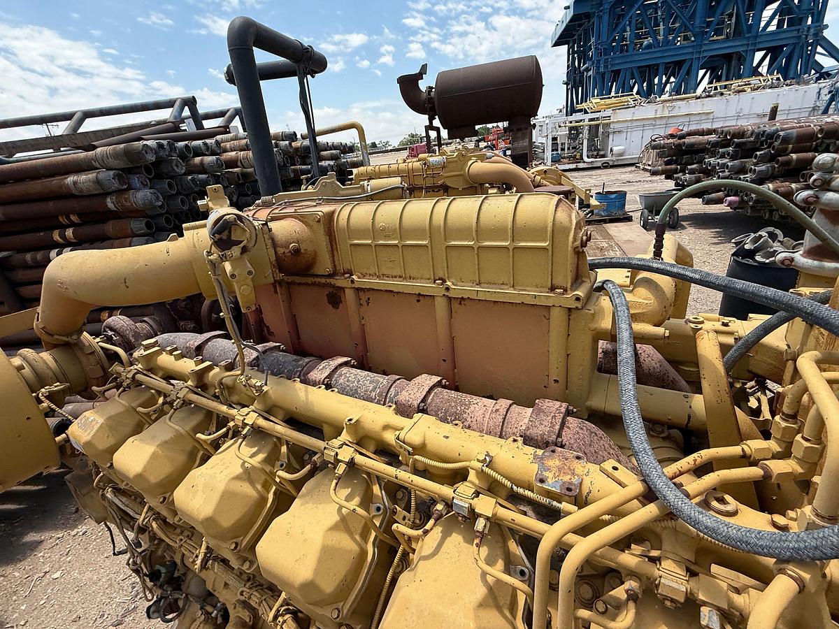 Used CATERPILLAR 3512 DRILLING MUD PUMP DIESEL ENGINE