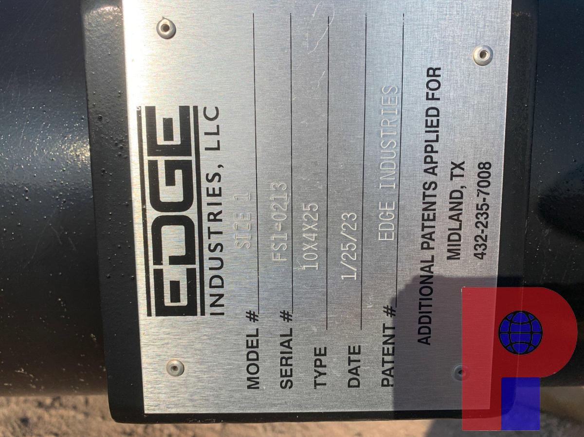 Used 25’ EDGE INDUSTRIES SKIDDED GAS FLARE