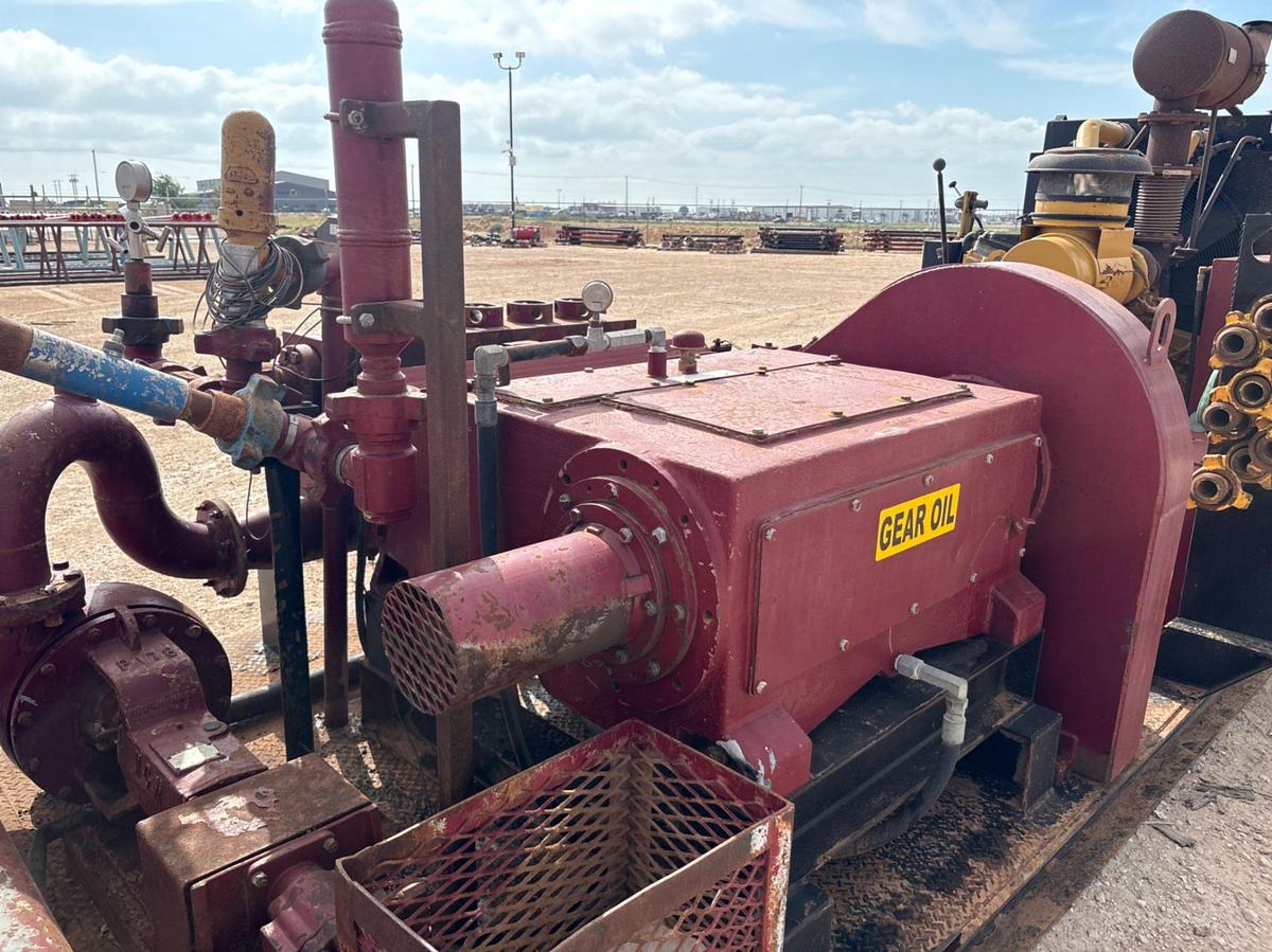 Used Harlow sammons HSJWS-5S Quintaplex pump, skidded