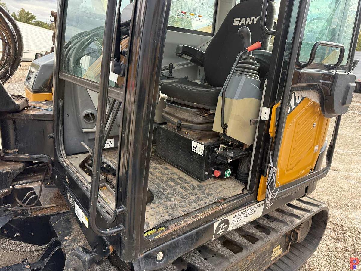 Used 2021 SANY SY80U COMPACT MINI EXCAVATOR **5 YEAR 5000 HOUR WARRANTY FROM IN SERVICE DATE**