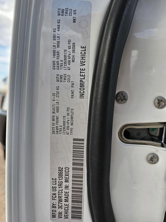 Used 2024 RAM 3500 CREW CAB MECHANICS TRUCK, 4X4