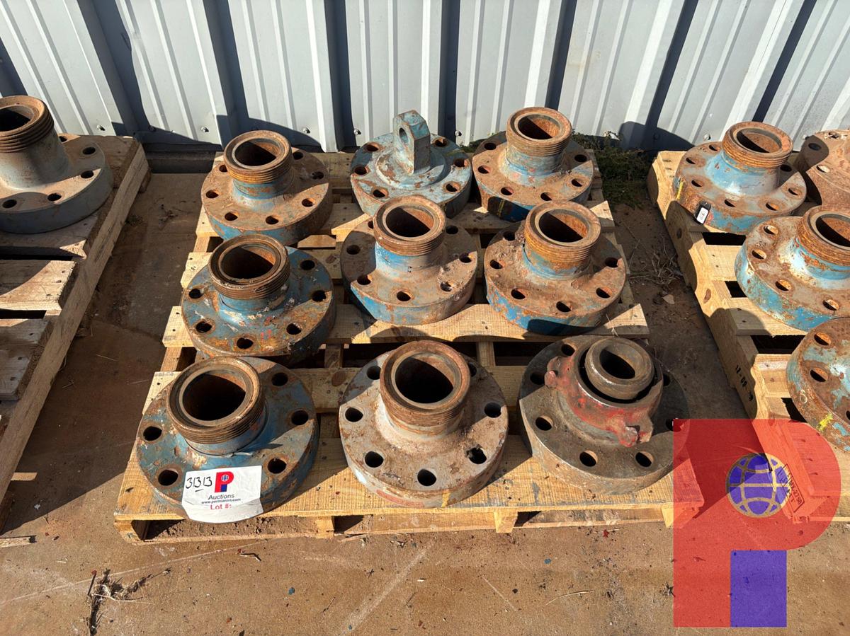 Used (9X$) (8) 4” WECO FLANGES (1) 4” LIFT FLANGE
