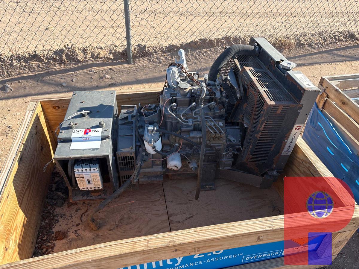 Used NEWAGE 12.5KW AC GENERATOR P/B: 3-CYLINDER DIESEL ENGINE