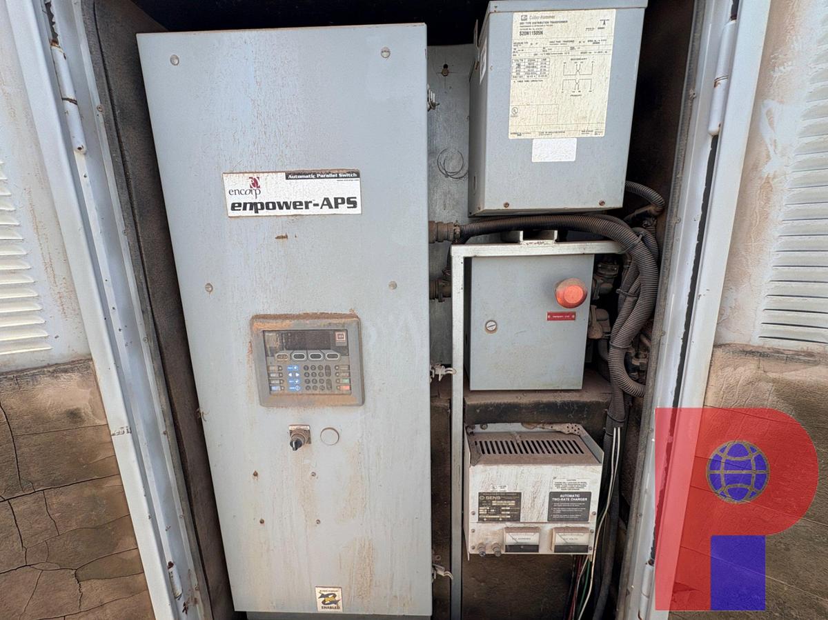Used STAMFORD 100KW 3-PHASE AC GENERATOR P/B: 8-CYLINDER NATURAL GAS ENGINE