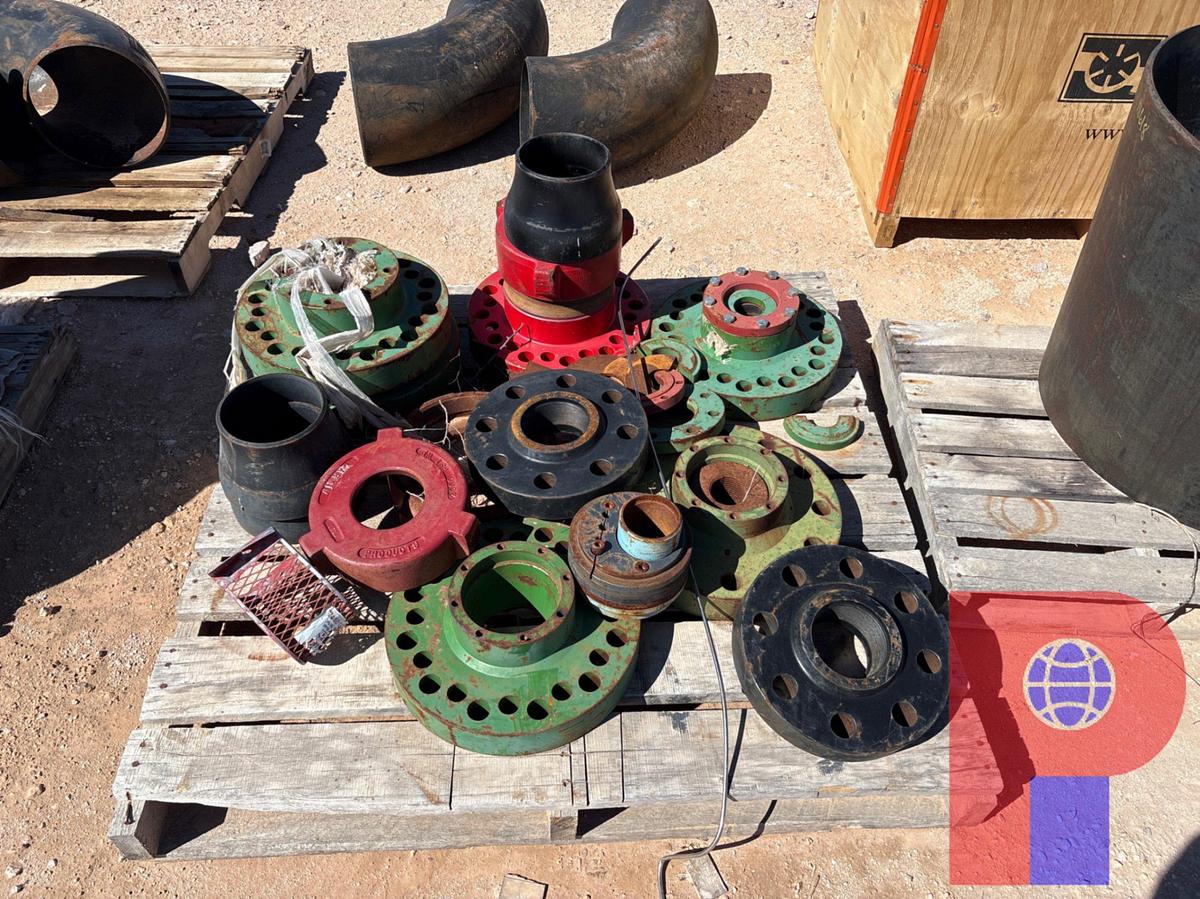 Used (4 PALLETS) W/ HDPE STUB ENDS, ADAPTER FLANGES, & HOSE COUPLERS