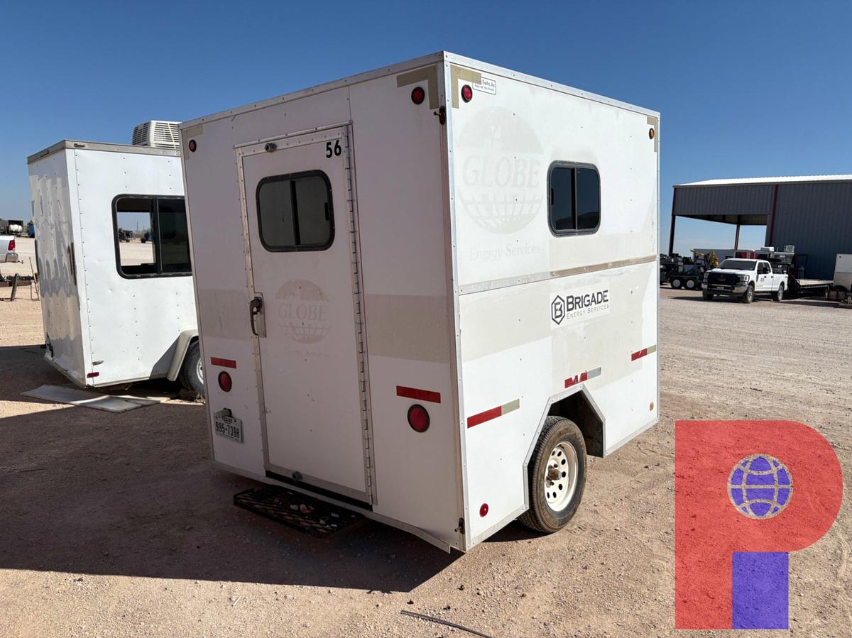 Used 2008 CARRIER TRAILER INC 8’ X 7’ S/A BUMPER PULL DOGHOUSE TRAILER