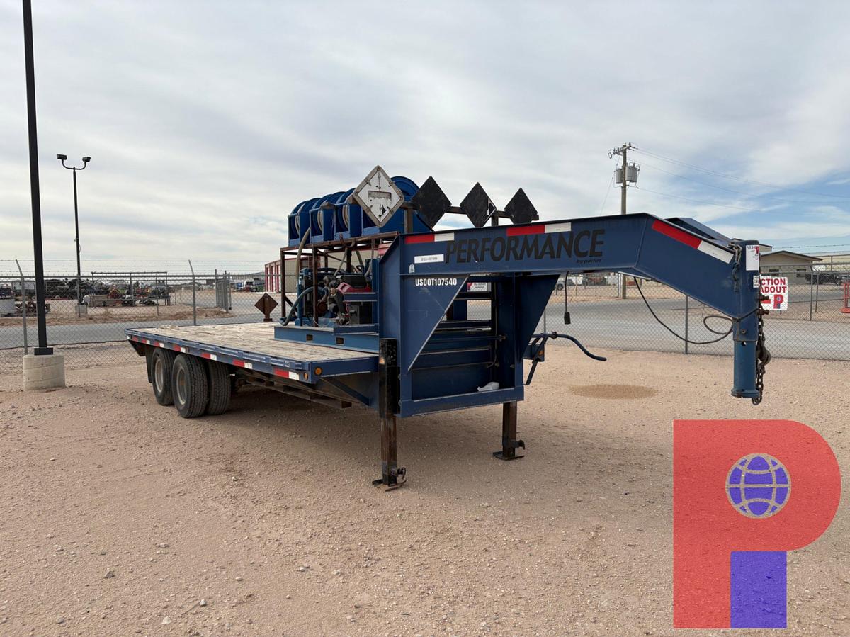 Used 2012 PARKER TRAILERS 20’ X 102” T/A GOOSENECK TRAILER W/FLUID PUMP SKID