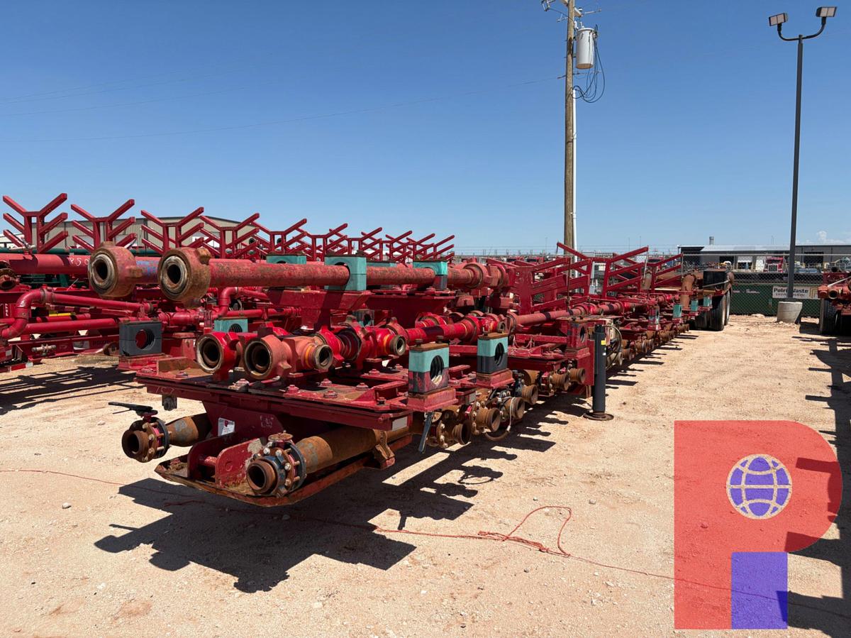 Used 2013 ELITE TRAILERS 53’ T/A 16-ARM FRAC MISSLE/MANIFOLD TRAILER
