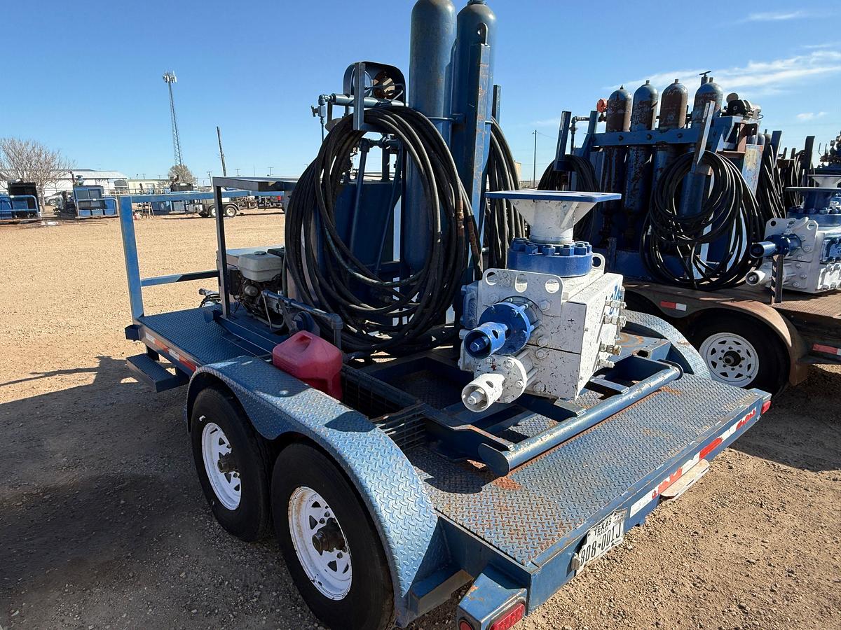 Used 7-1/16 5M 2-7/8 DBL HYD BOP 2-STATION MTD ON 2008 BT T/A BP ACCUMULATOR CLOSING UNIT TRAILER