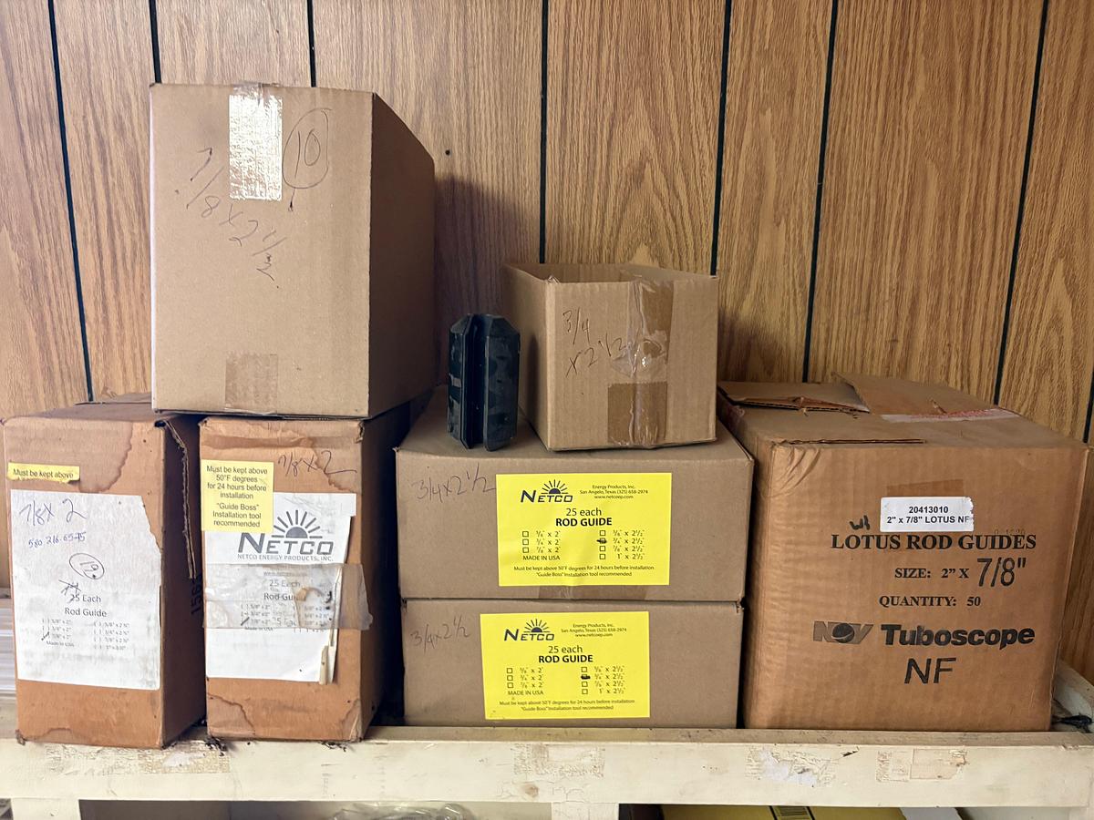 Used 36 bin shelving unit w/ contents