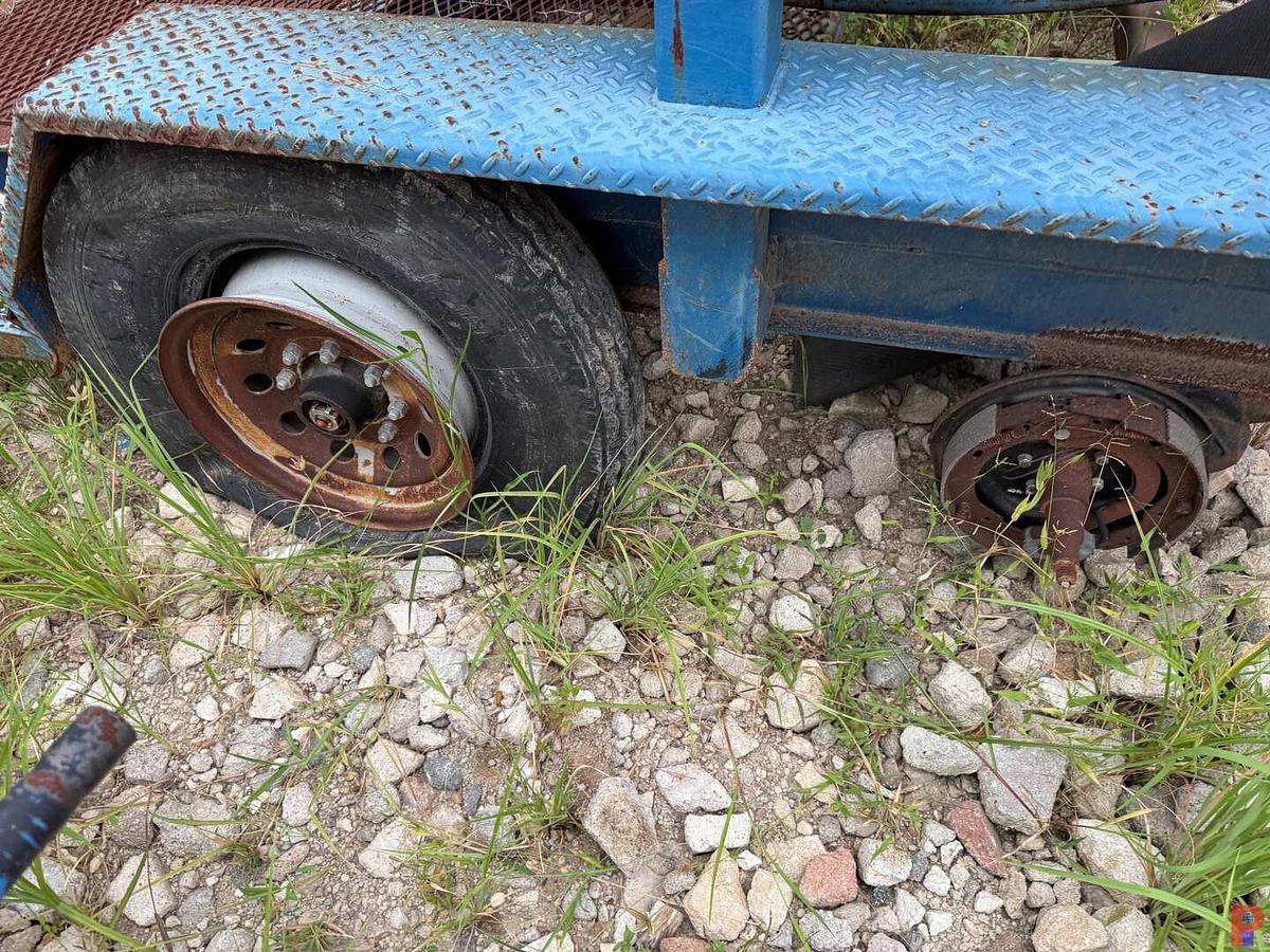 Used 2014 LUTTRELL WELDING SERVICES 19’ X 96” T/A BUMPER PULL HYDRAULIC REEL TRAILER